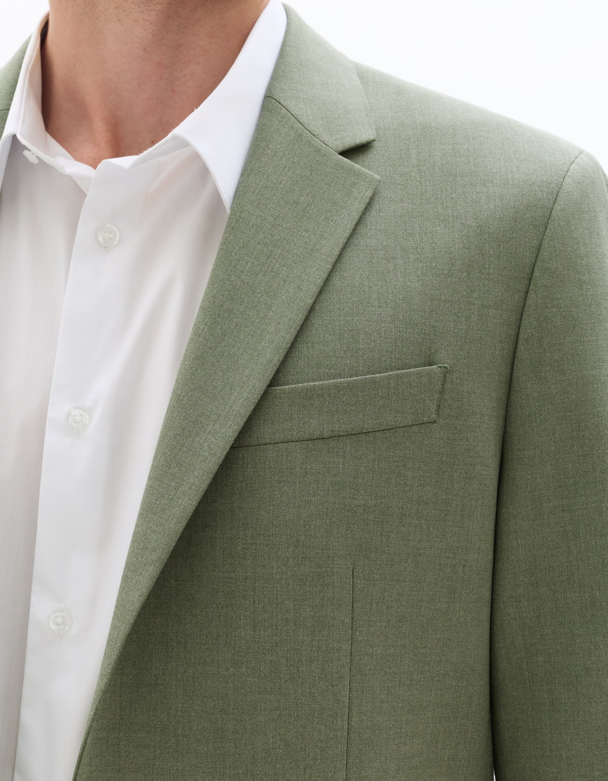 Light Green Slim Fit Bi-Stretch Suit Jacket Celio