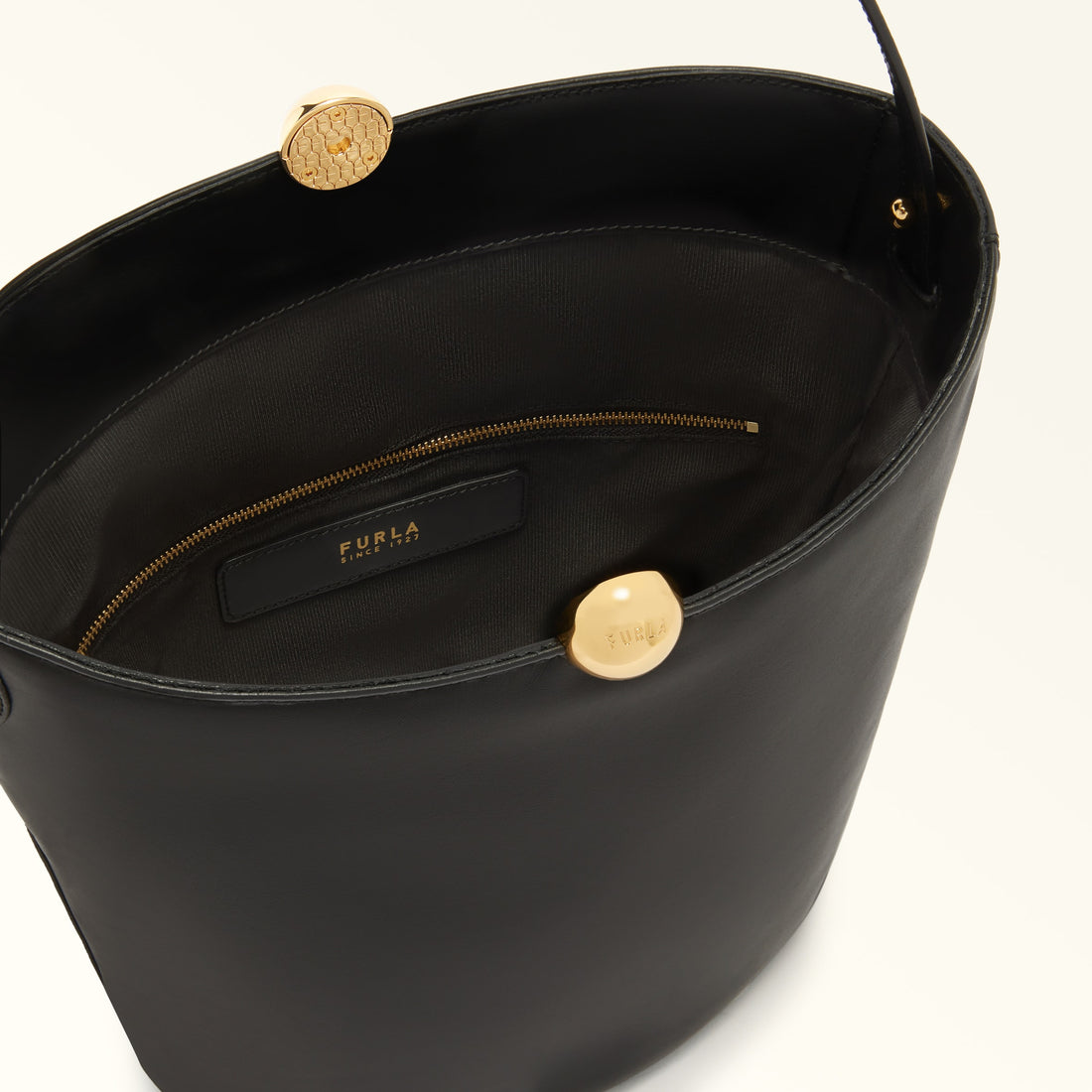 Bucket Bag F5S-Furla Sfera Soft Nero