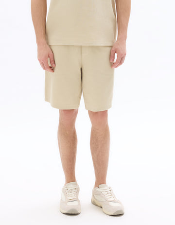 Regular fit ribbed knit 100% cotton Bermuda