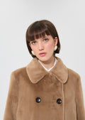 Melba  taupe faux fur for women