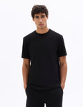 Celio Boxy Crew Neck Knit T-shirt - Black