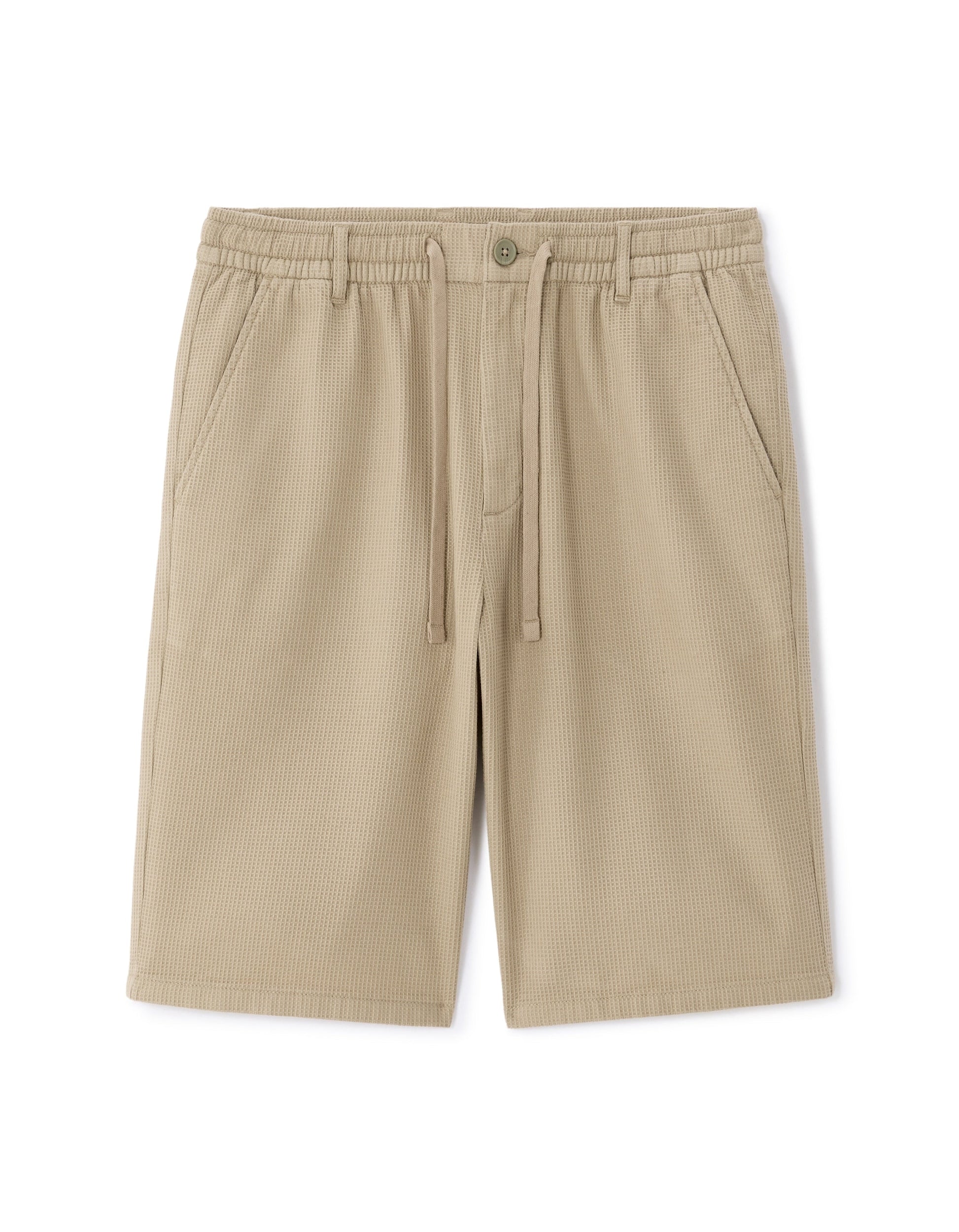 Regular Fit Honeycomb 100% Cotton Bermuda Shorts Celio