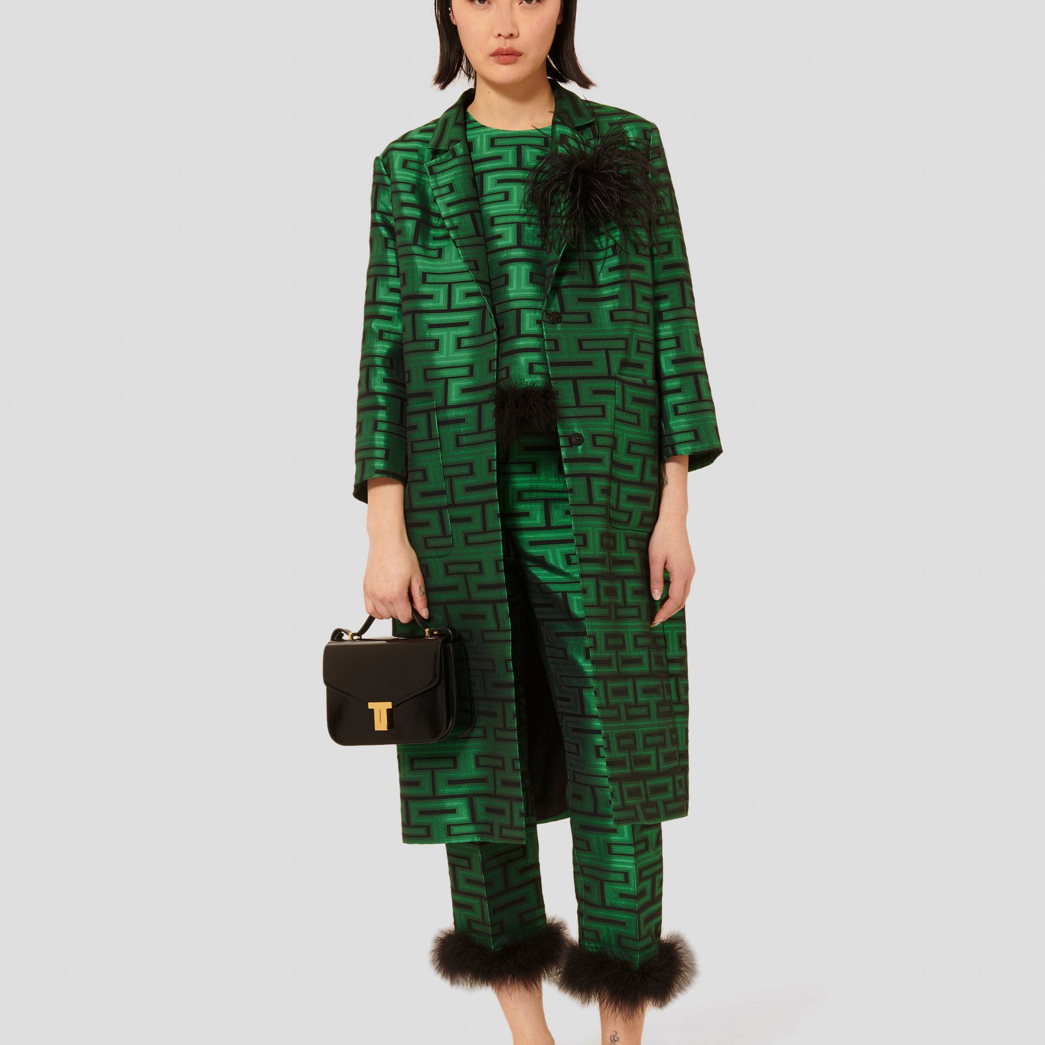 Martin Green With Graphic Print Coat by Tara Jarmon Lebanon