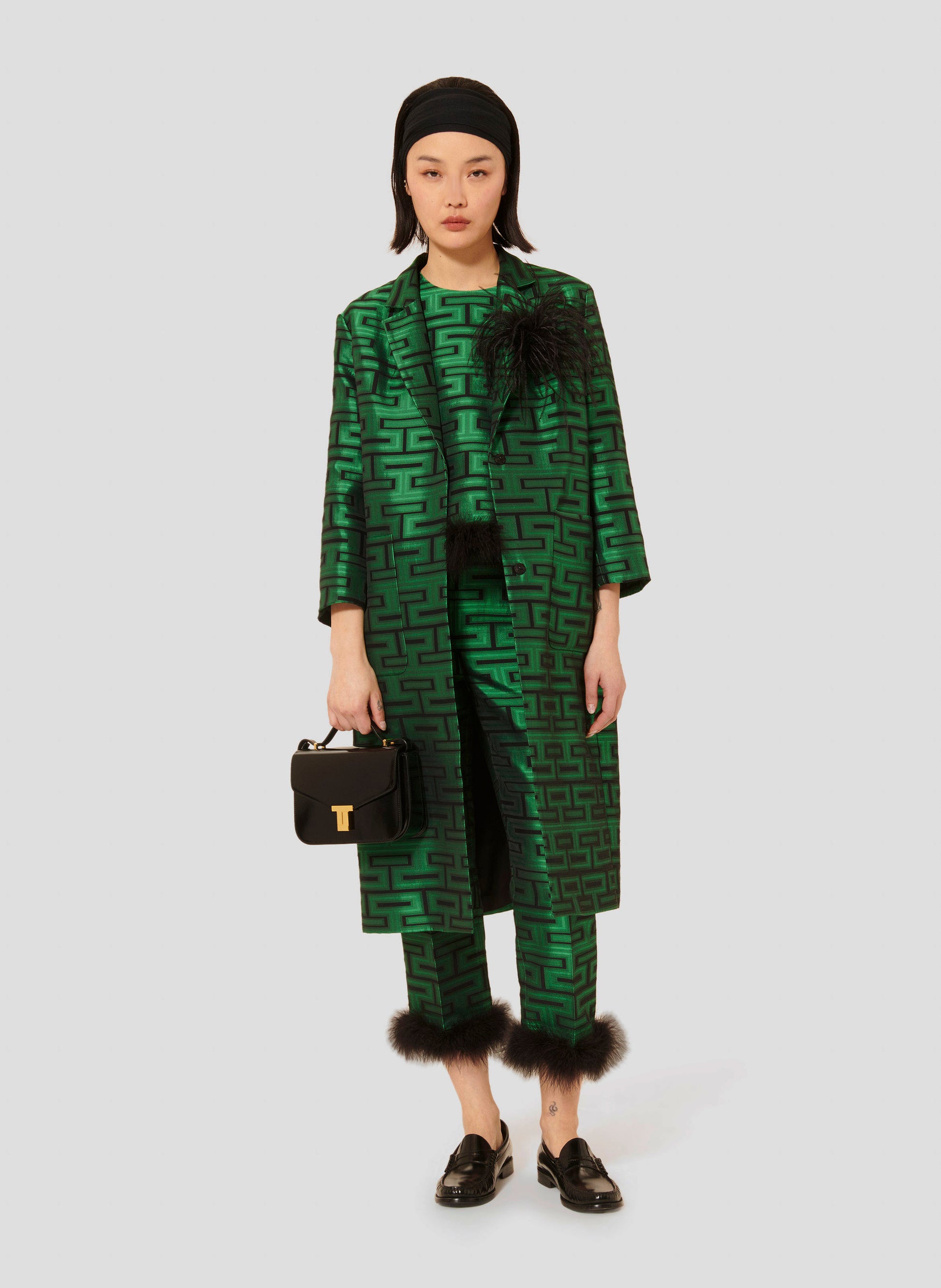 Martin Green With Graphic Print Coat by Tara Jarmon Lebanon