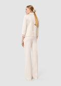 Valensole ecru satin linen jacket by Tara Jarmon Lebanon
