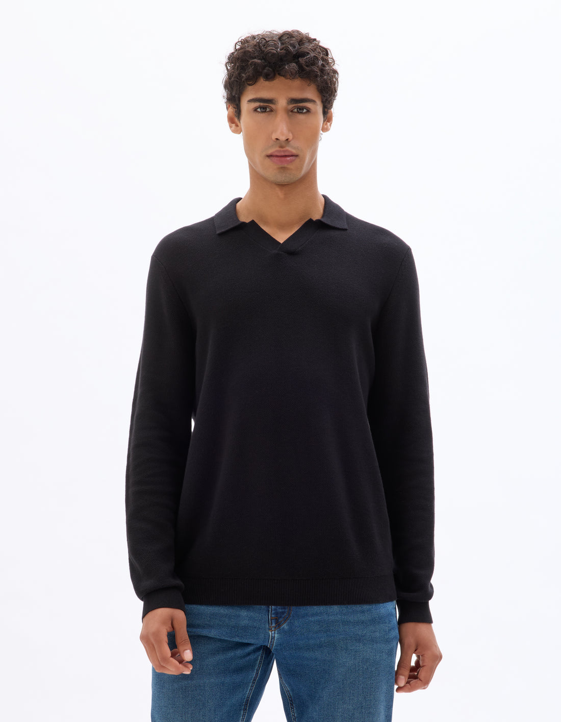 Black Crew Neck Jumper - Celio Lebanon