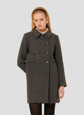 Marceau grey caban coat by Tara Jarmon Lebanon