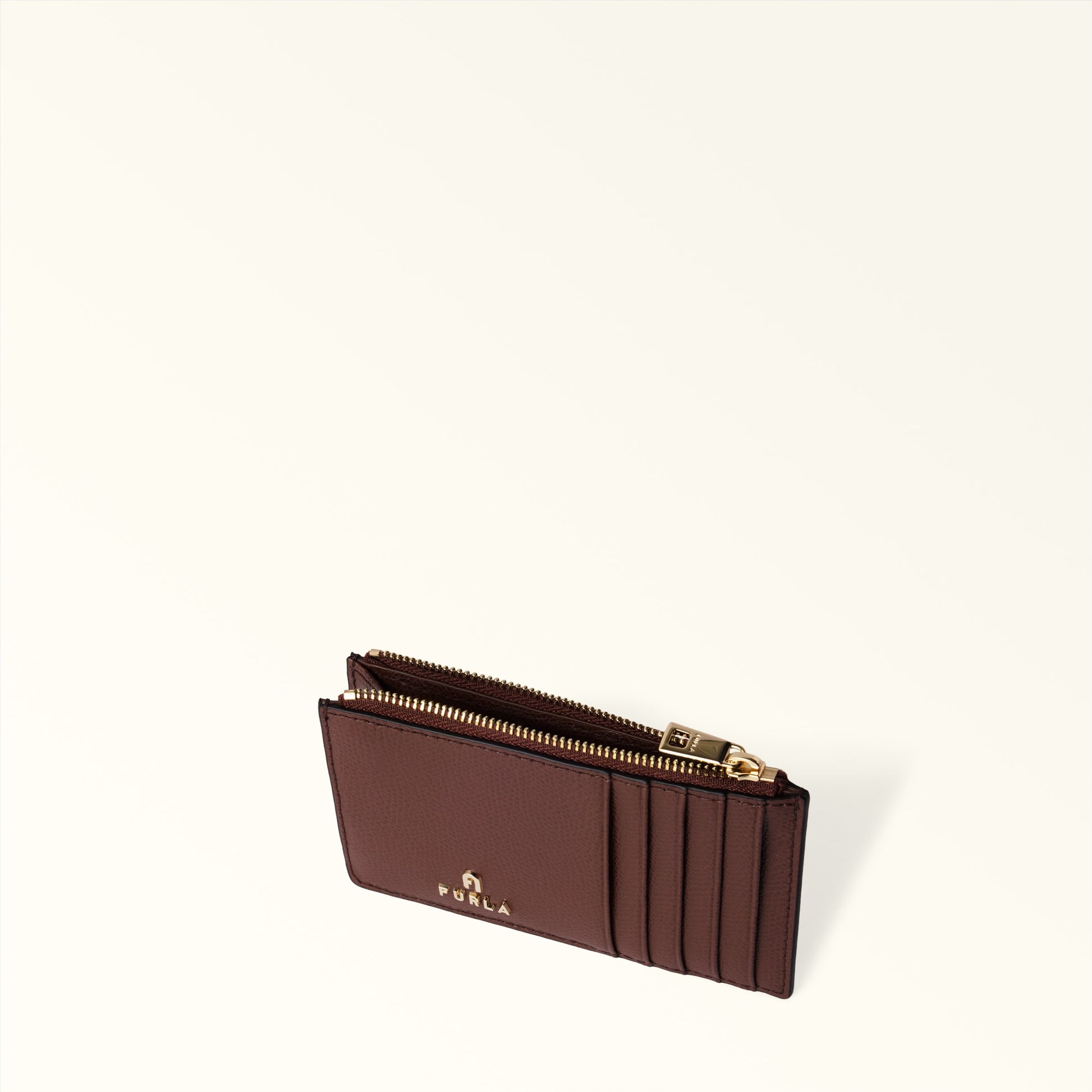 Furla Camelia M Zipped Card Case in Brown - Wallets 