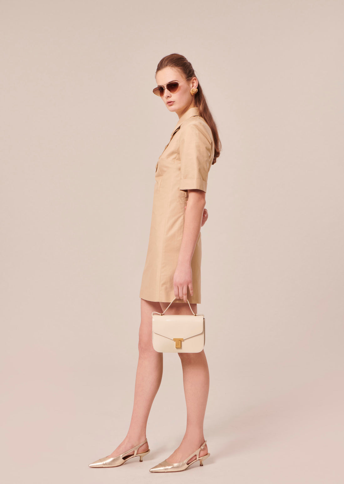 Robin beige cotton dress by Tara Jarmon Lebanon