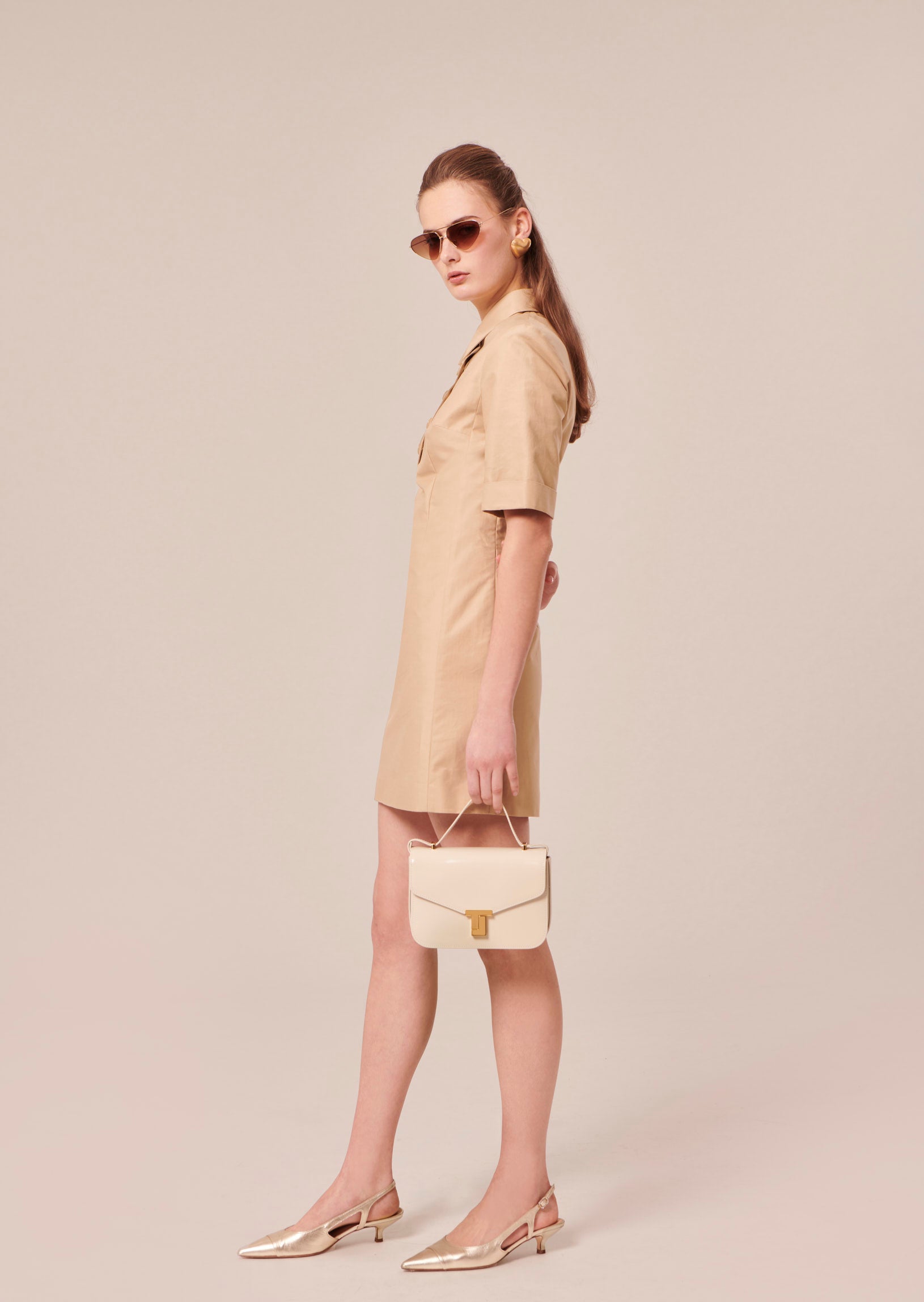 Robin beige cotton dress by Tara Jarmon Lebanon