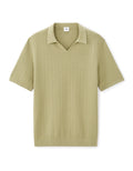 Celio Regular Fit 100% Cotton Knit Polo Shirt - Green