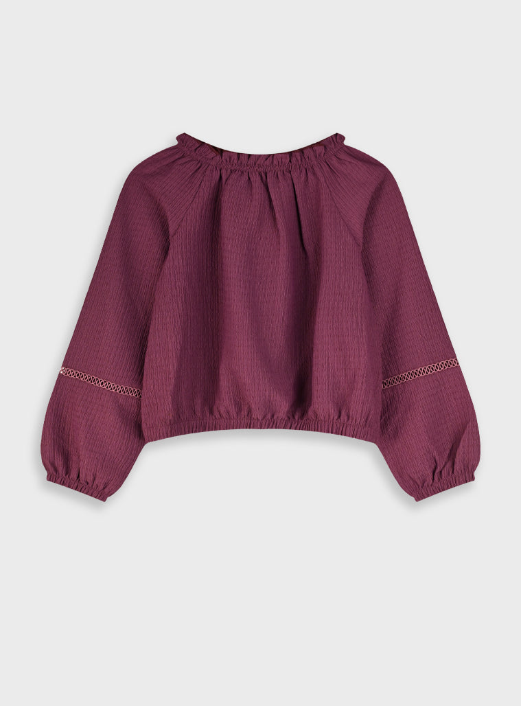 Girl Shirts - Burgundy