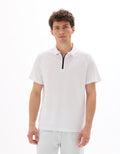 optical white Short sleeves Polo