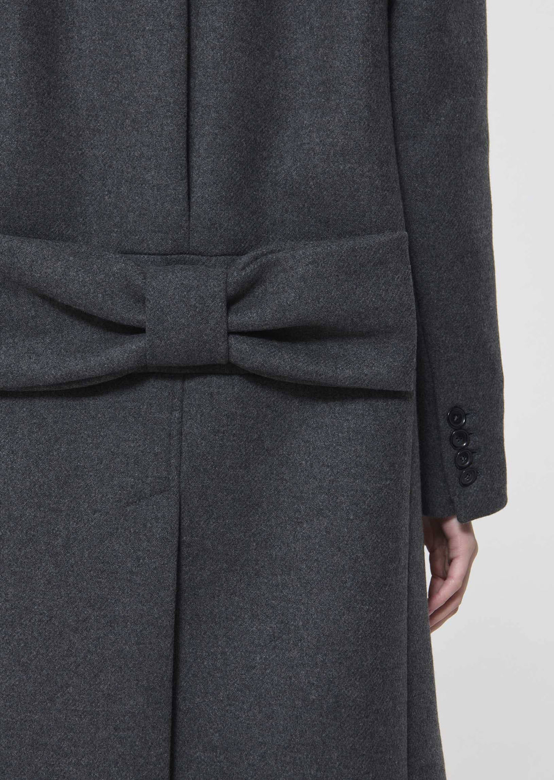 Manola  grey woollen cloth coat