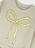 Cotton Girl Dress - Gold
