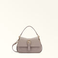Furla Flow Mini Top Handle in White - Bags 