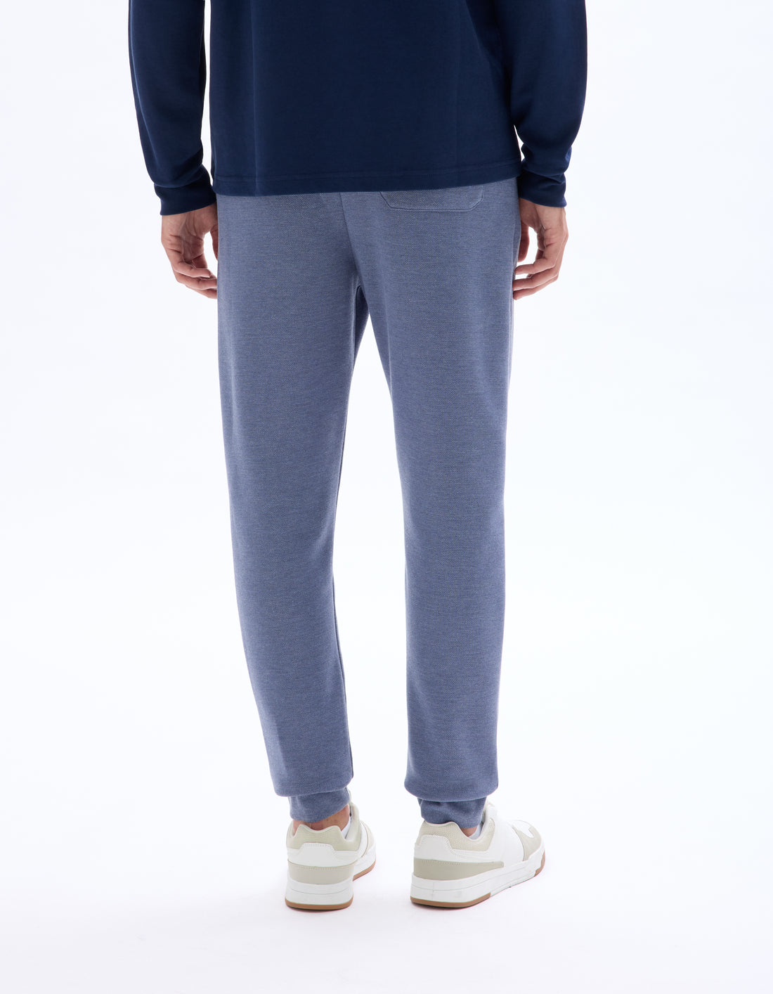 Heather Grey Blue Jog Pants - Celio Lebanon