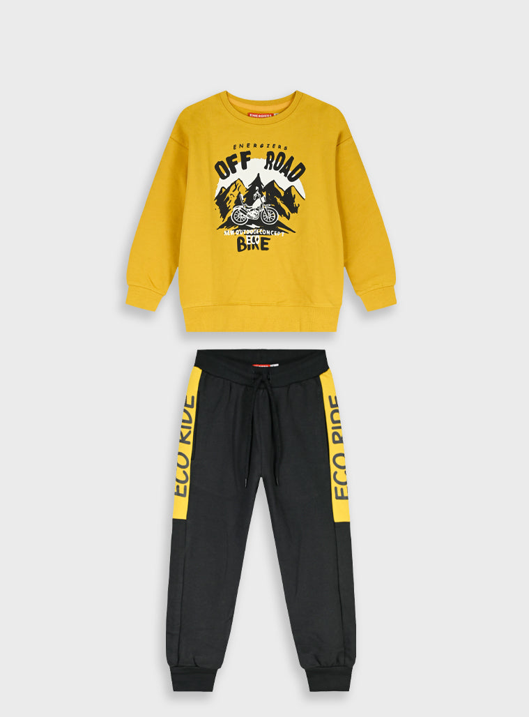 Cotton Boy Tracksuit - Anthracite