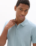 Blue Dusty  Short sleeves Polo for men