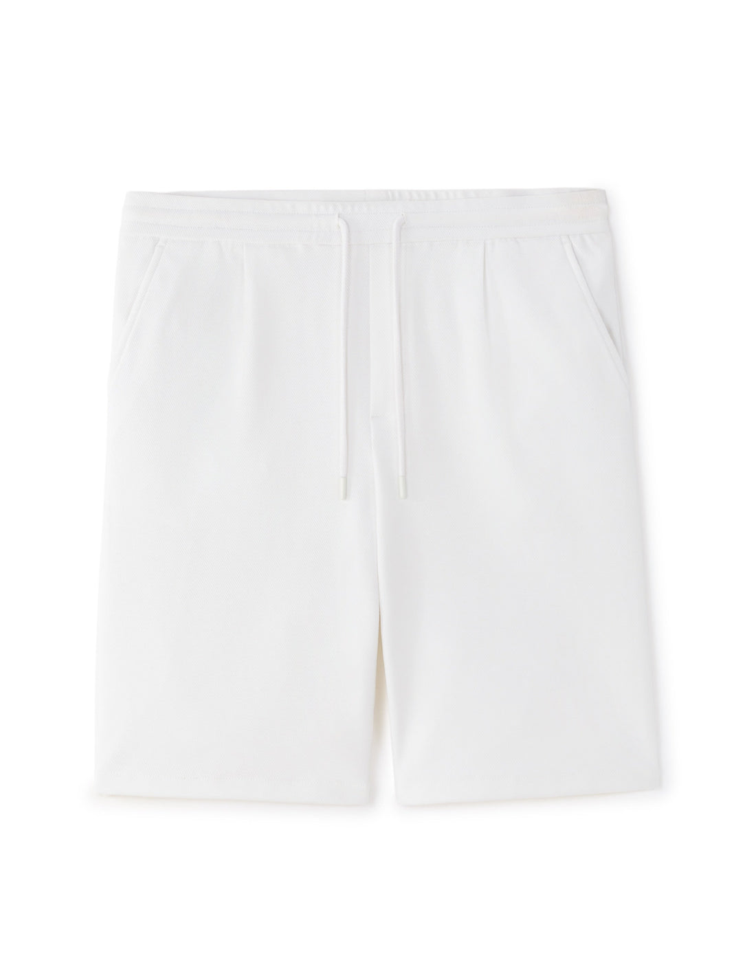 Loose Twill-Effect Knit Bermuda Shorts Celio