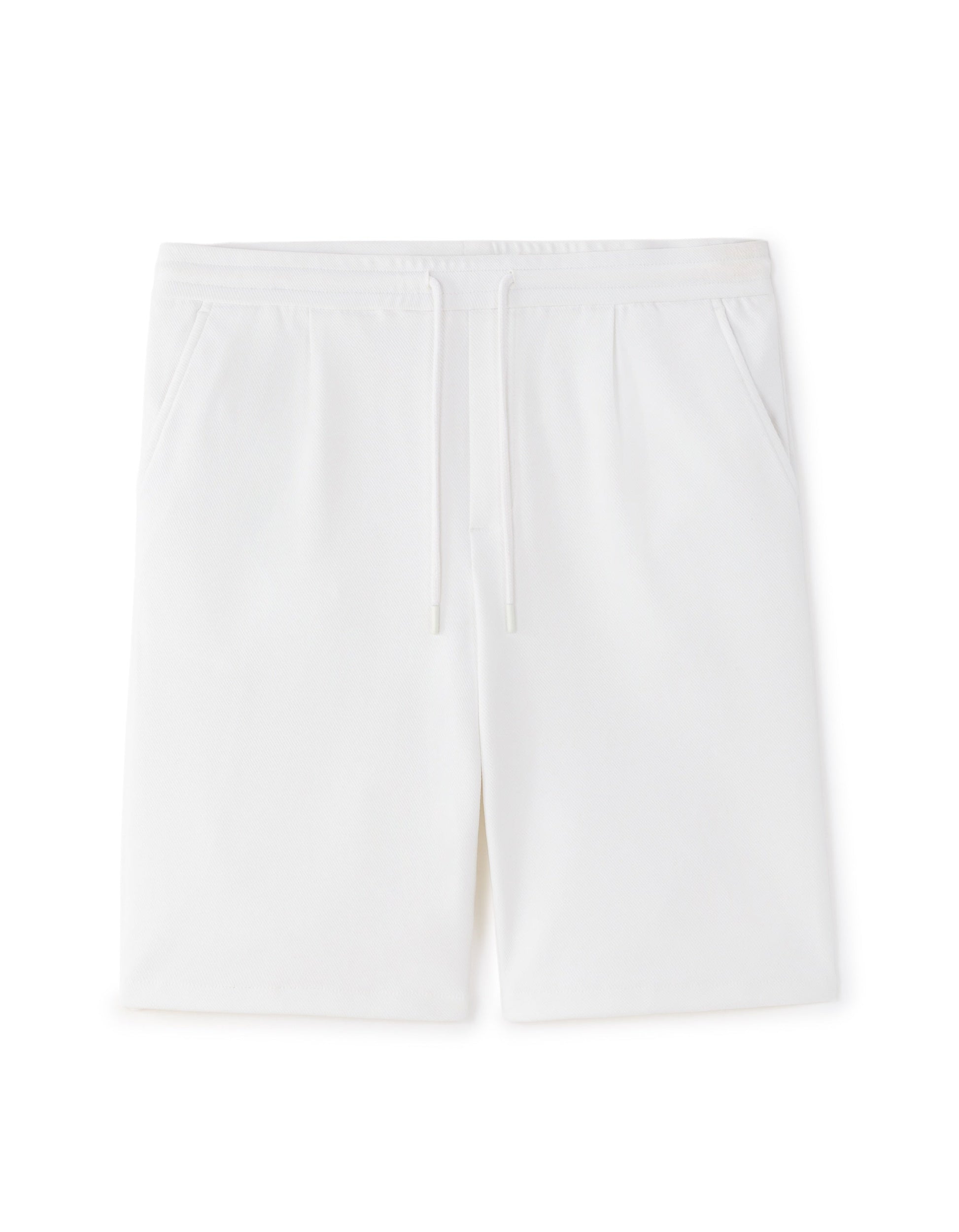 Loose Twill-Effect Knit Bermuda Shorts Celio