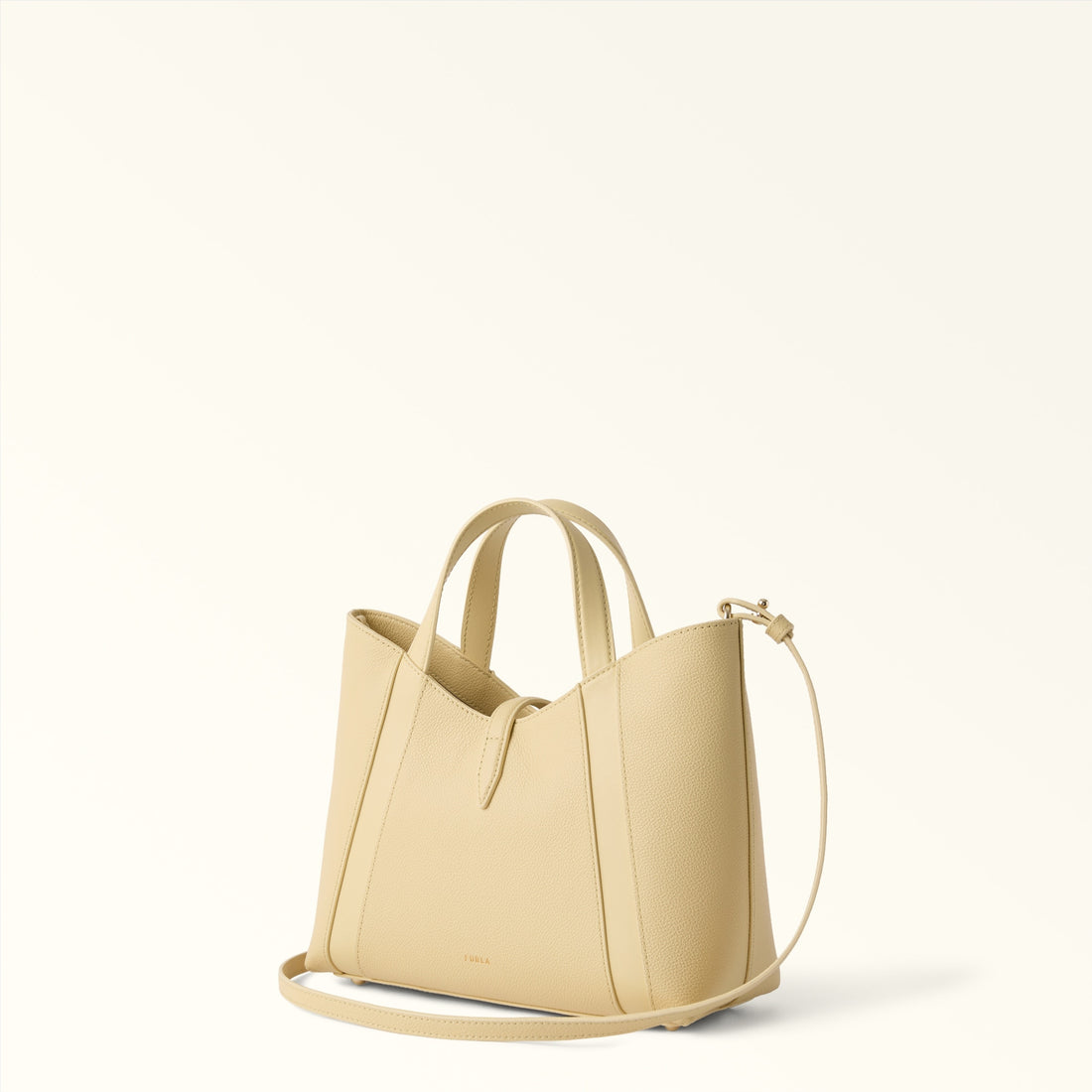 Furla Goccia S Tote in White - Bags 