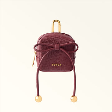 Furla Poppy Ribbon Case Charm in Red - Charms 