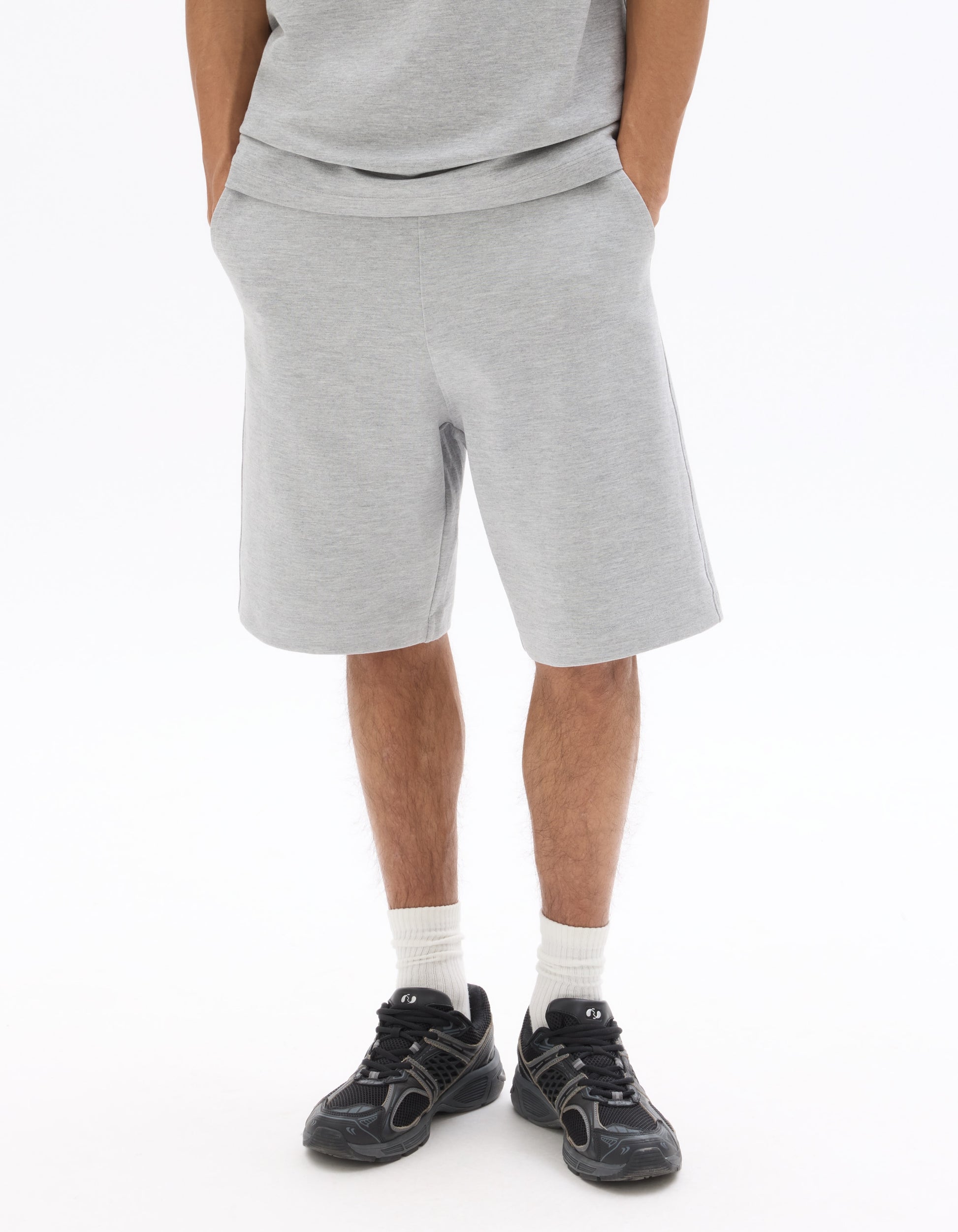 Celio Polyester Blend Bermuda - Grey