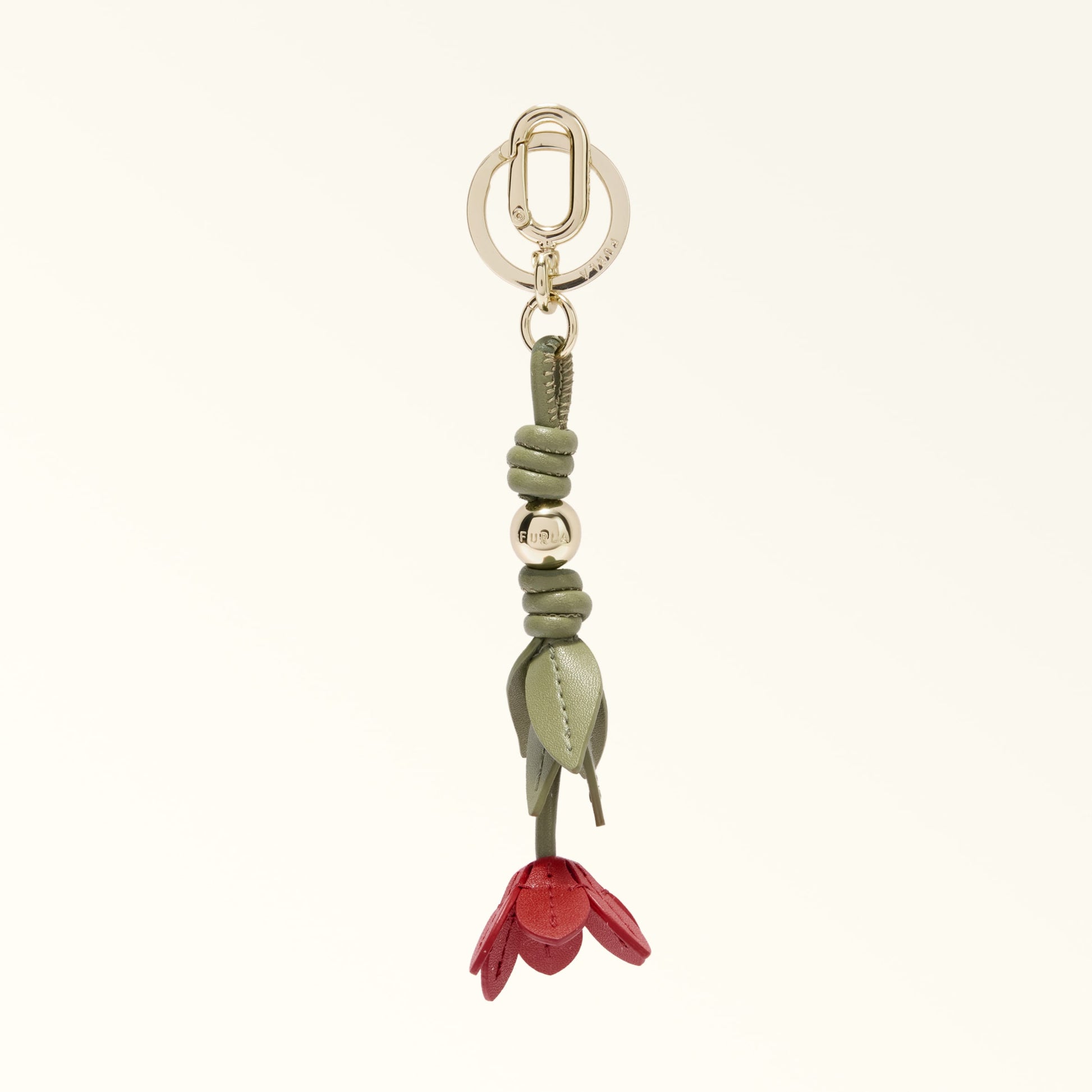 Furla Allegra Poppy Keyring in Red - Charms 