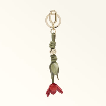 Furla Allegra Poppy Keyring in Red - Charms 