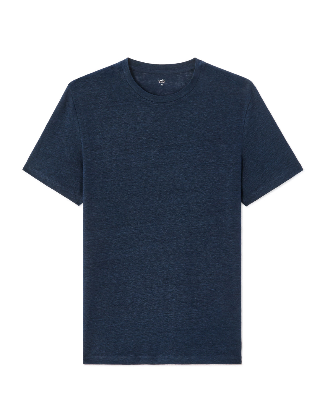 Celio Regular fit crew neck T-shirt 100% Linen - Navy