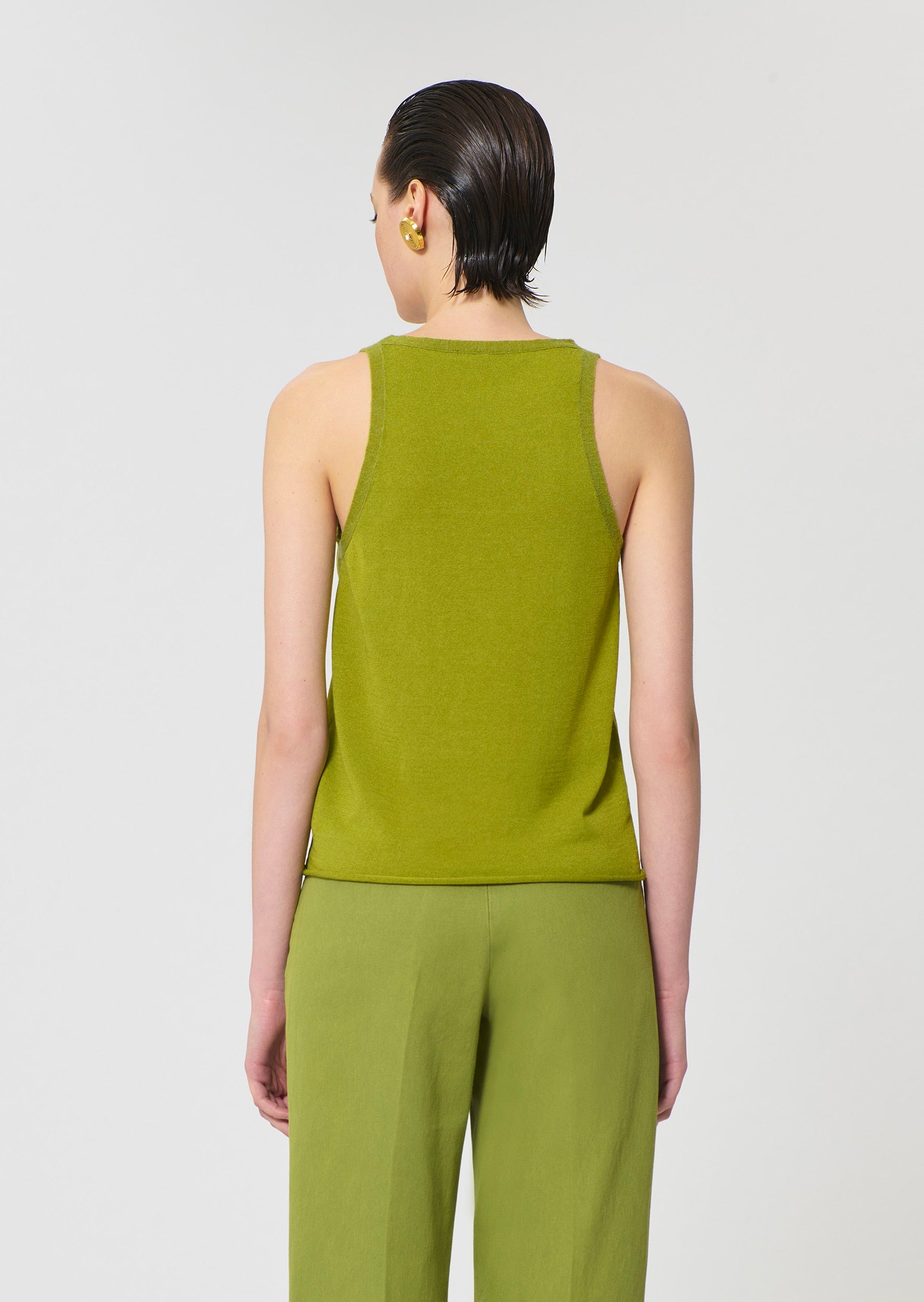 Tank Top Green cotton