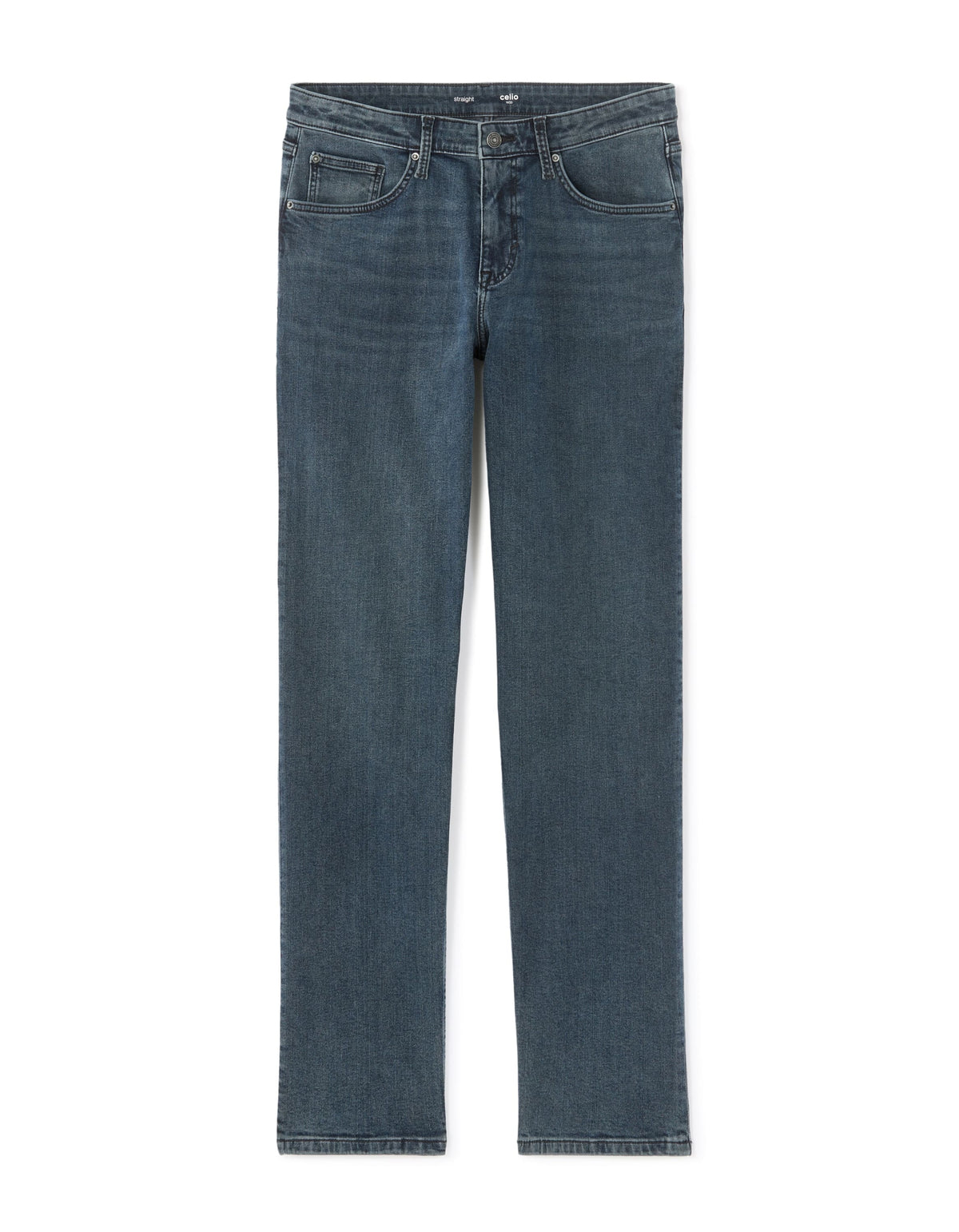 Celio Straight stretch cotton jeans - Blue