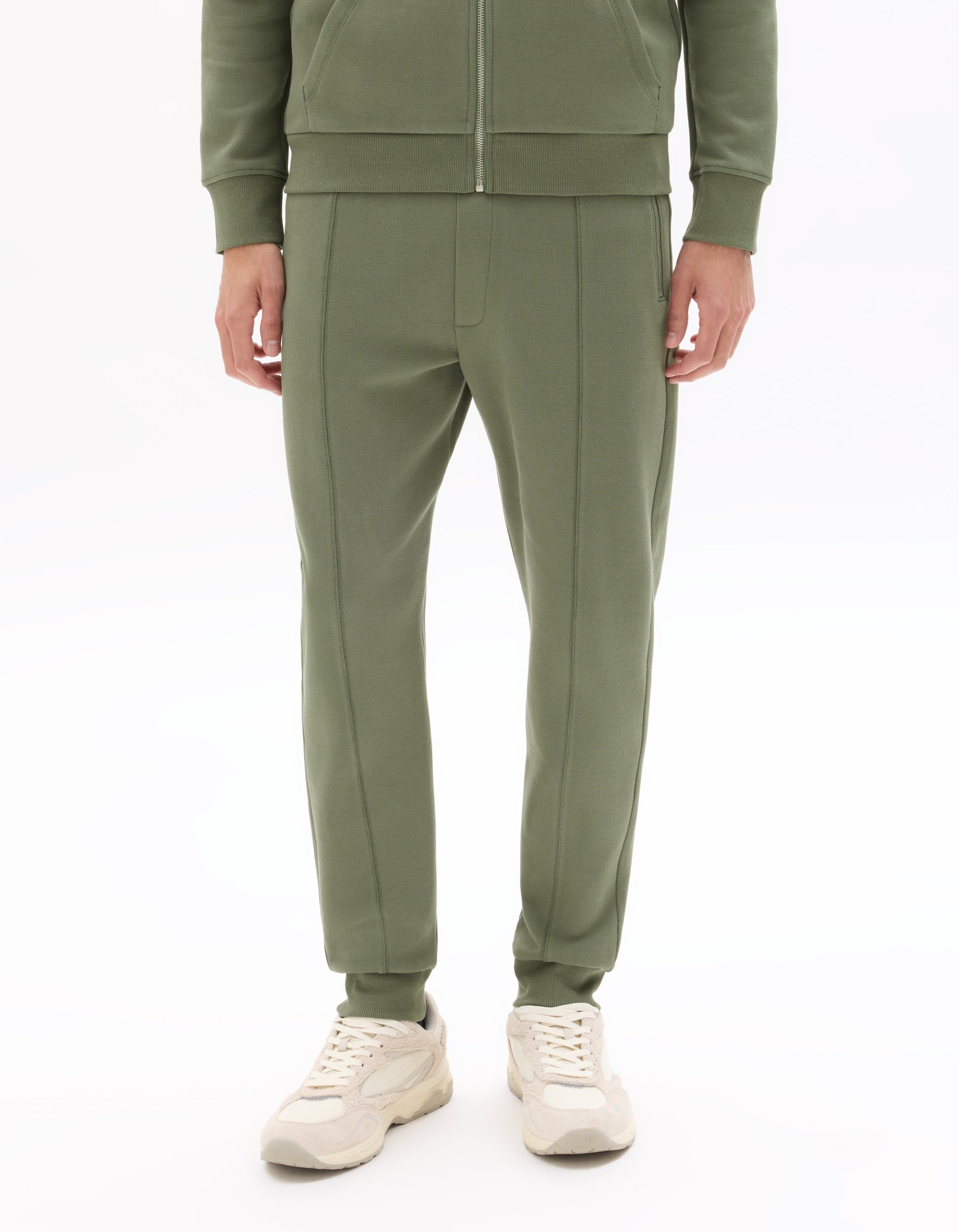 Green Mid jog pants for men