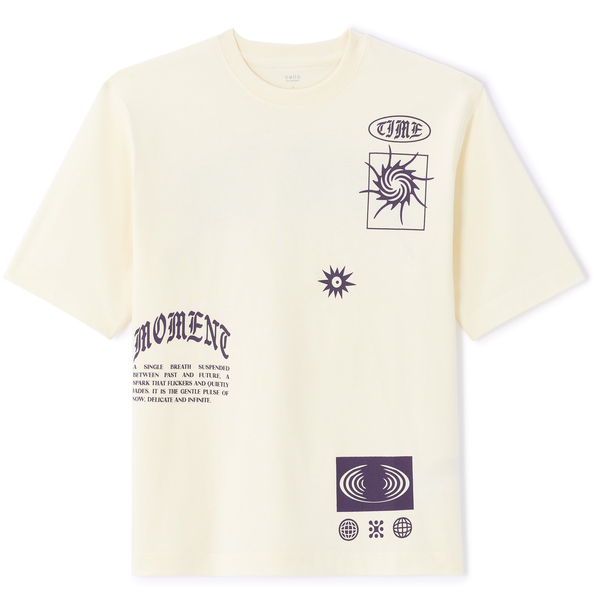 MEXMOMENT ECRU SS TSHIRT - Celio lebanon