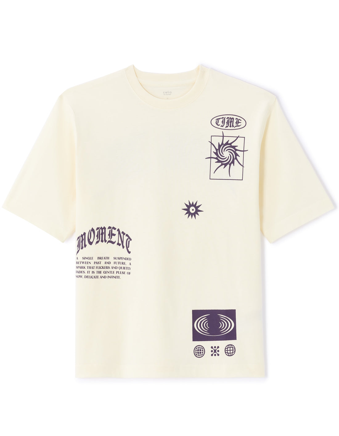 MEXMOMENT ECRU SS TSHIRT - Celio lebanon