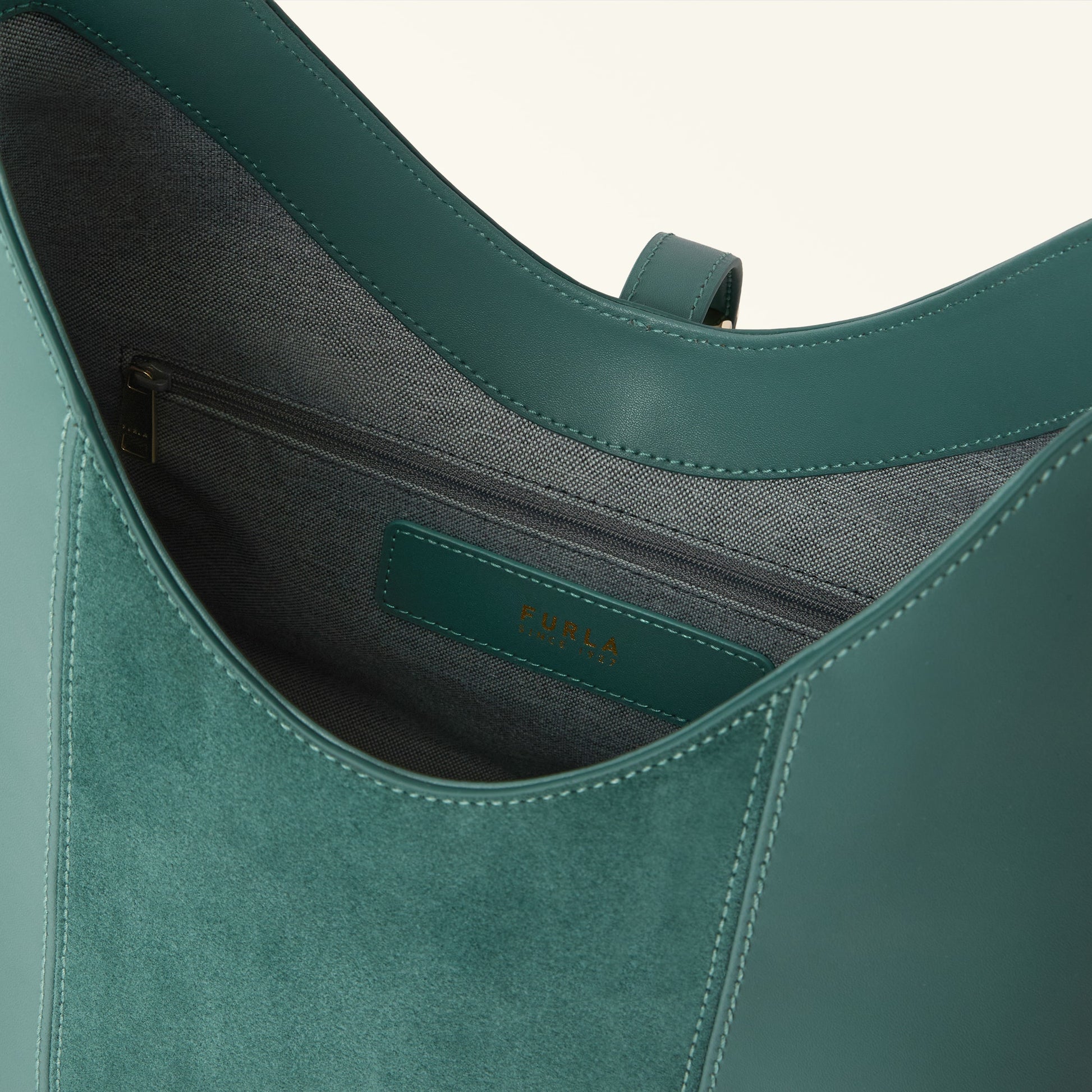 Furla Goccia M Hobo in Green - Bags 