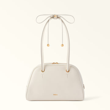Furla Poppy M Dome in White - Bags 