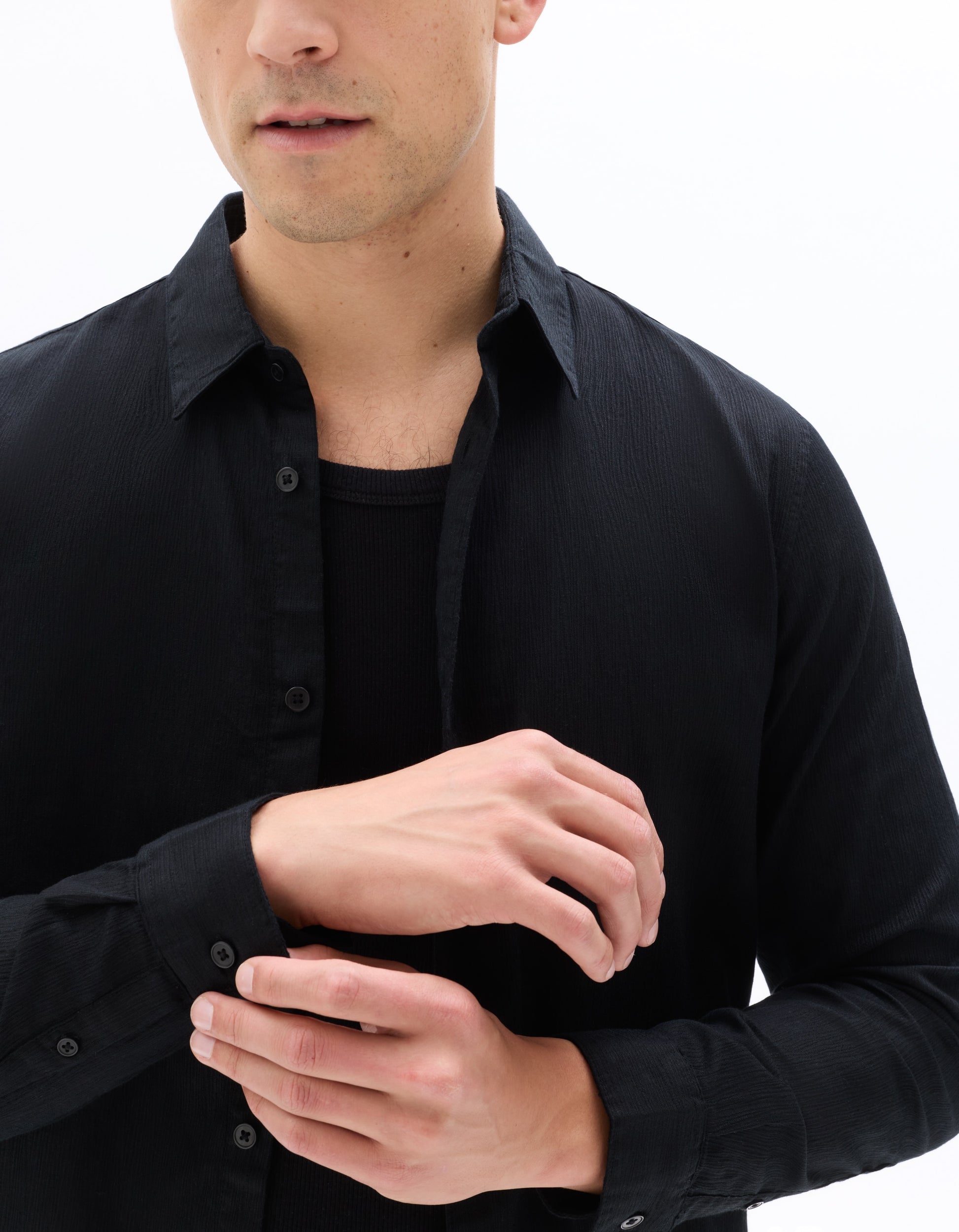 Black Long Sleeves Shirt for Men