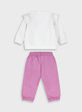  Pink Infant'S Set(Blouse,Trousers) For Girl