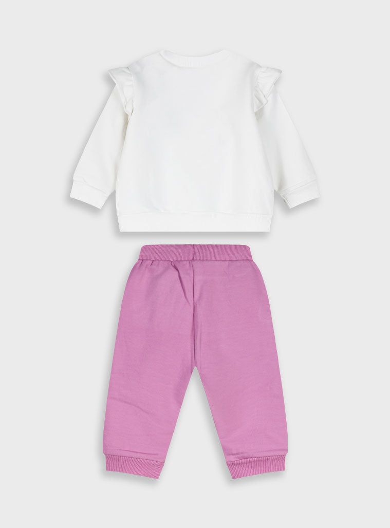  Pink Infant'S Set(Blouse,Trousers) For Girl