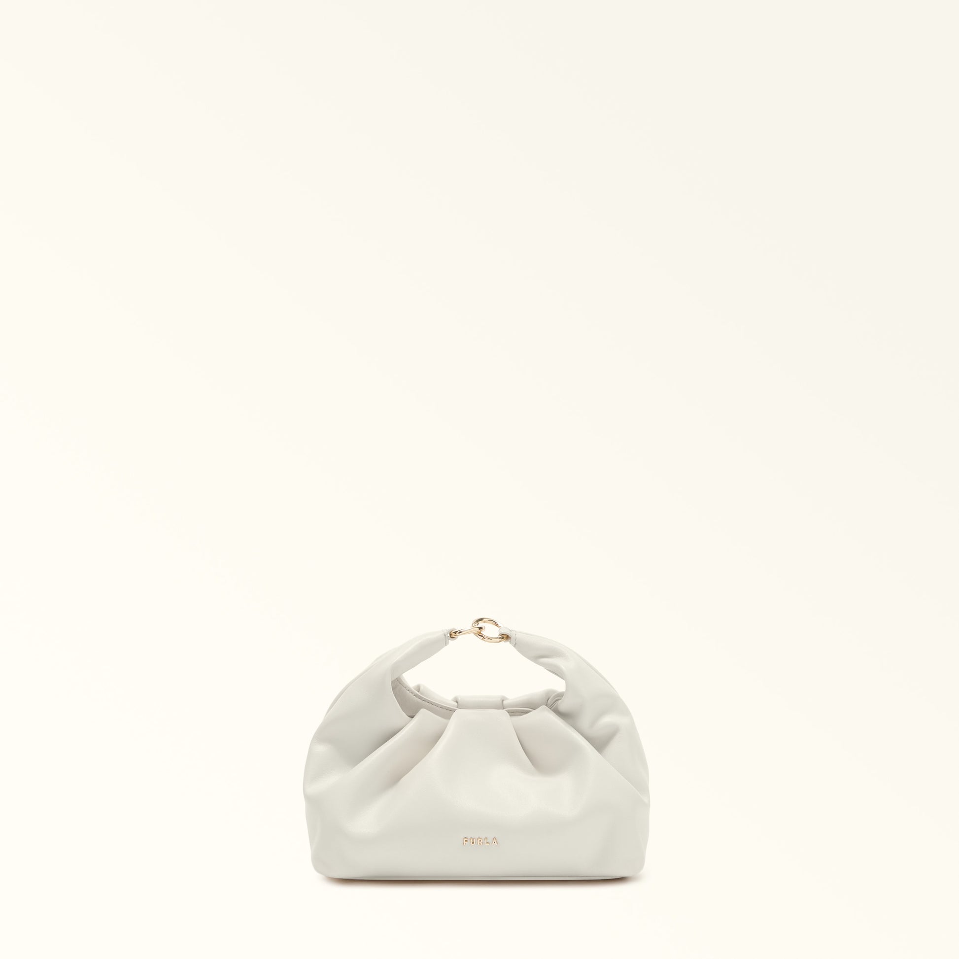 Furla Delia Mini Shoulder in White - Bags 