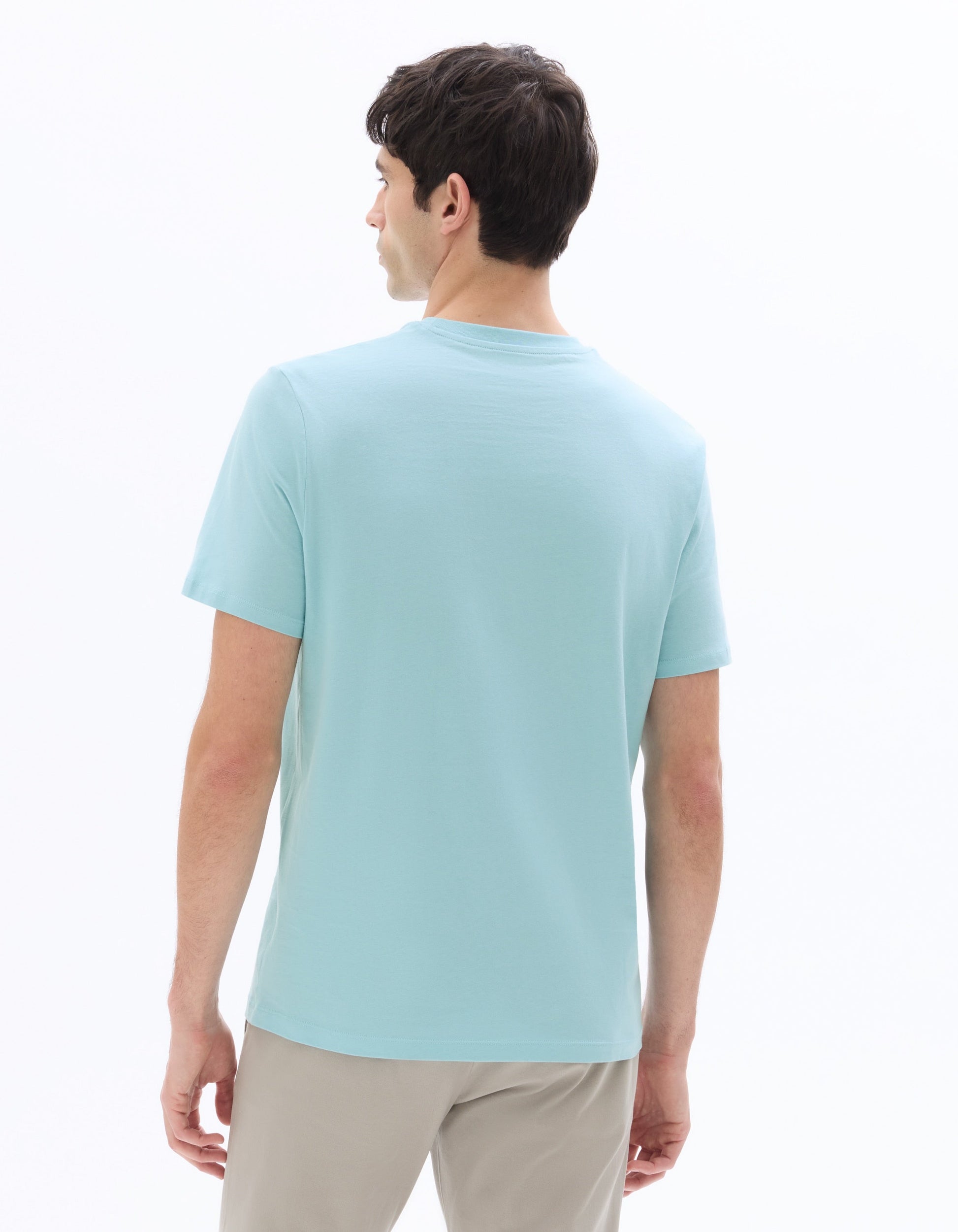 Regular Fit Crew Neck 100% Cotton T-Shirt Celio