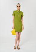 dress in green double canvas