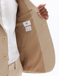 Celio Men's Slim Fit Bi-Stretch Suit Jacket - Beige