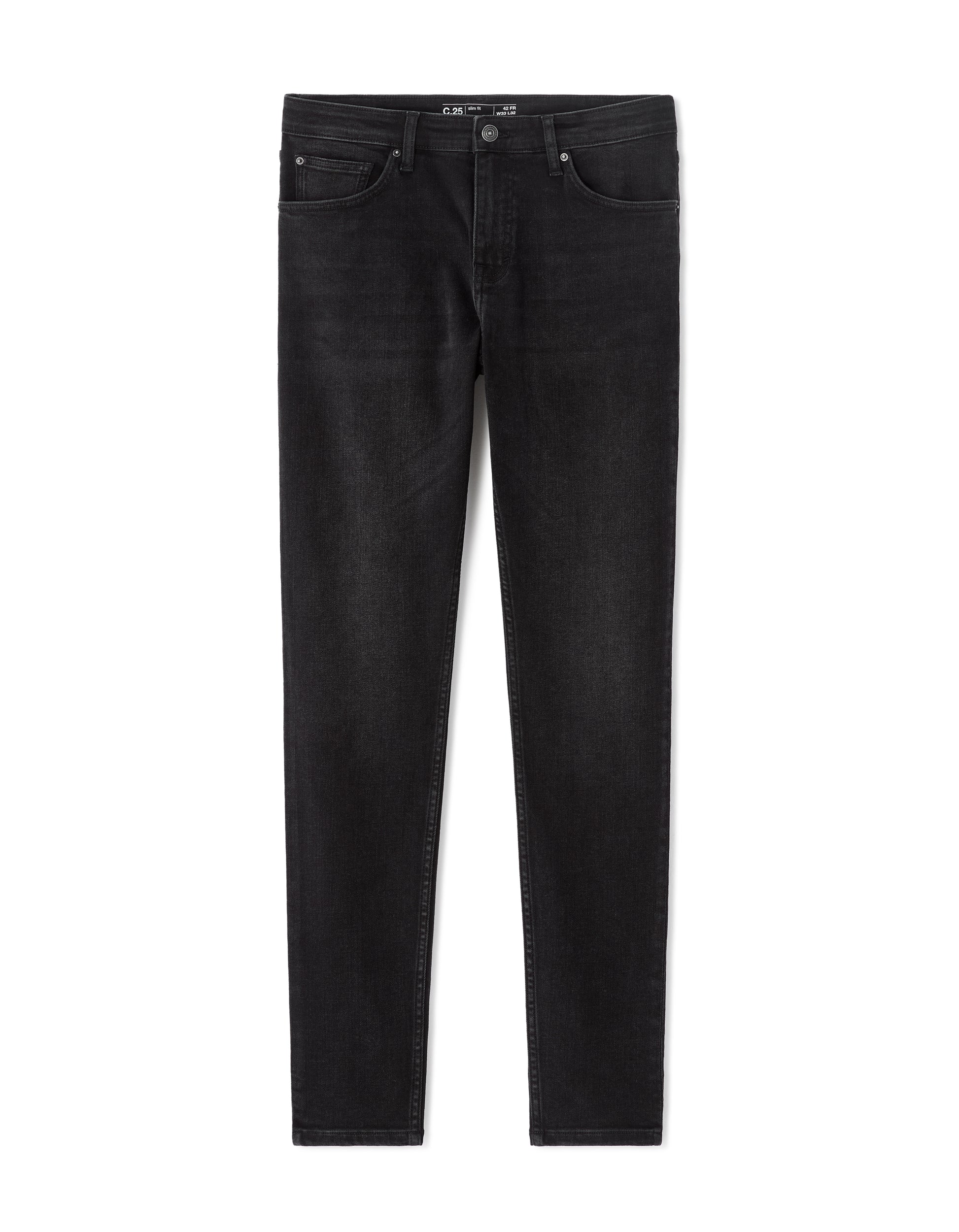 Faded Black H25 Jeans 3 Lengths - Celio Lebanon