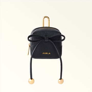 Furla Poppy Ribbon Case Charm in Black - Charms 