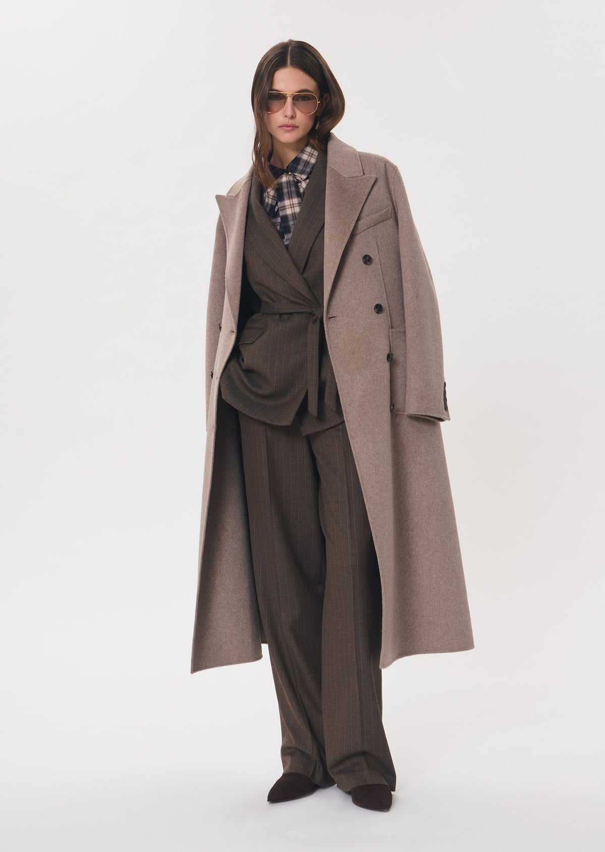 Primero trousers in brown by Tara Jarmon