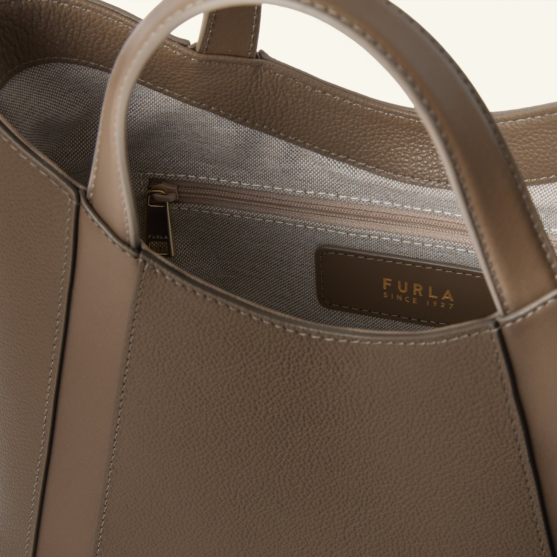 Furla Goccia S Tote in Grey - Bags 