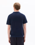 Celio Cotton Short-Sleeved Polo - Navy